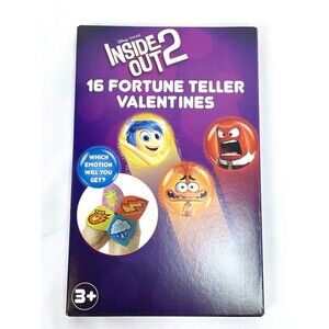 Disney Inside Out 2 16 Fortune Teller Valentines Day Cards Exchange